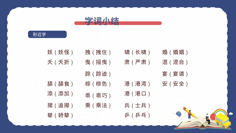 部编版四年级语文下册·第八单元复习课件PPT下载6