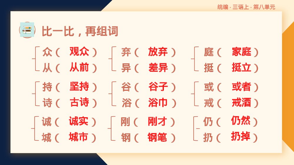 部编版语文三年级上册第八单元复习课件PPT下载9