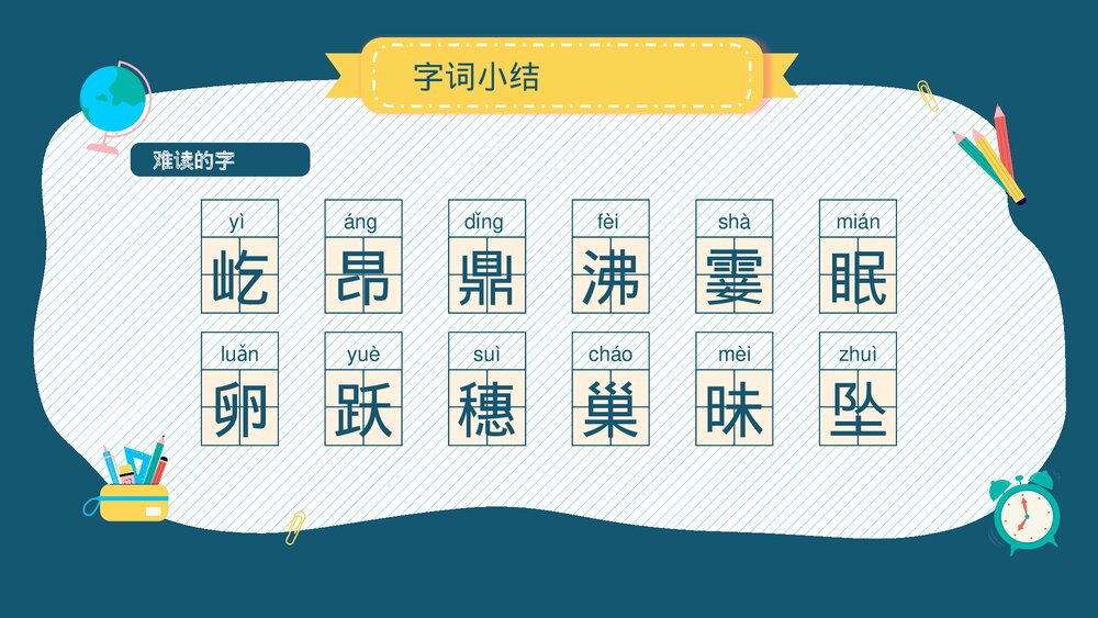 小学语文部编版四年级上册·第一单元知识点总结复习课件PPT下载3