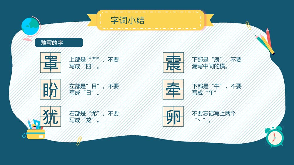 小学语文部编版四年级上册·第一单元知识点总结复习课件PPT下载4