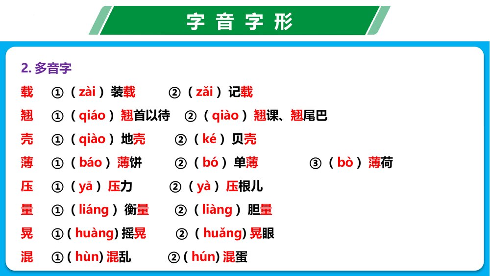 部编版八年级语文下册·第二单元·复习课件PPT下载4