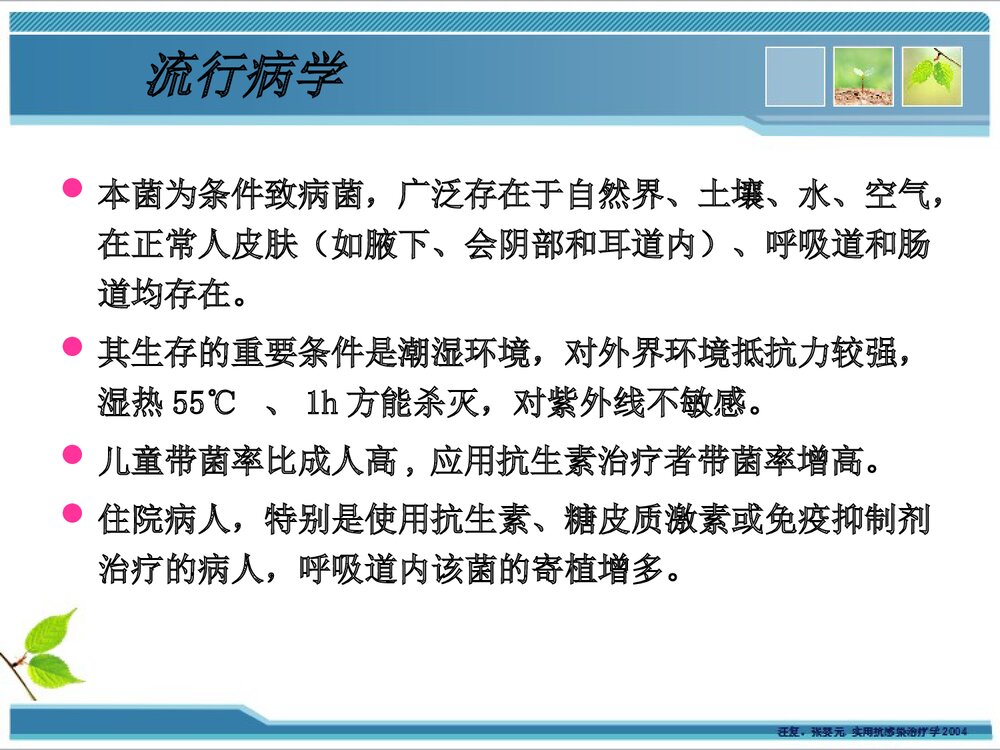 铜绿假单胞菌感染耐药性PPT课件下载3