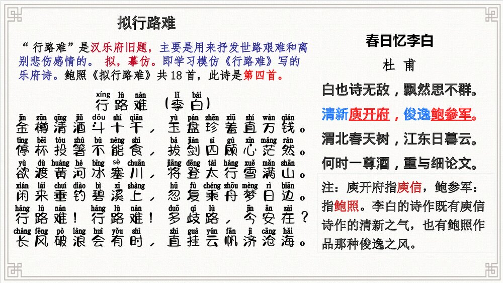 2022-2023学年统编版高中语文选择性必修下册·古诗诵读篇目导读课件PPT下载3