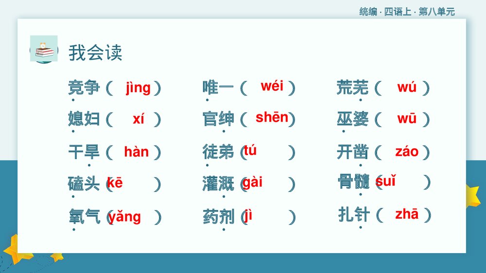 统编版·四年级语文上册·第八单元复习课件PPT下载3