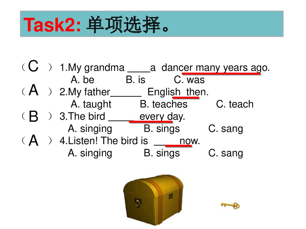 外研版小学英语(三年级起点)五年级下册 Module2 课后练习课件PPT下载8