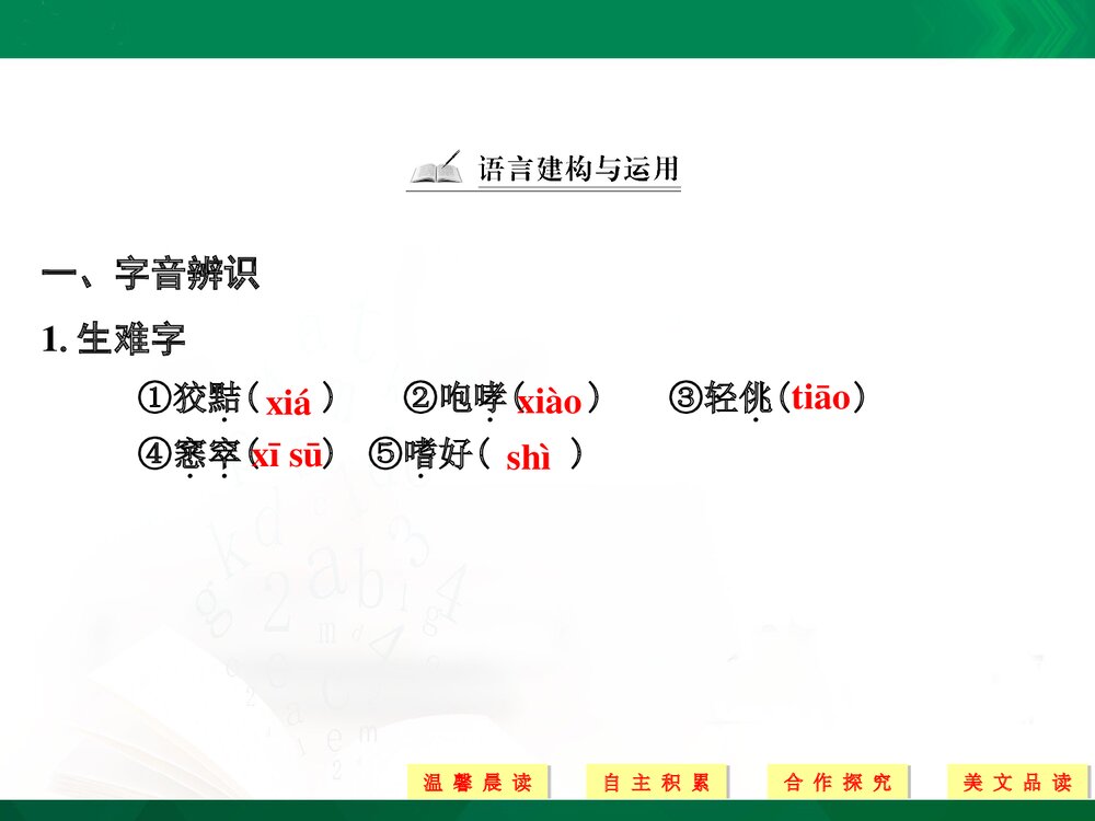 人教版-高中语文&middot;外国诗歌散文欣赏-19-20版：自主阅读(创新设计)ppt-散文欣赏 第五单元 7