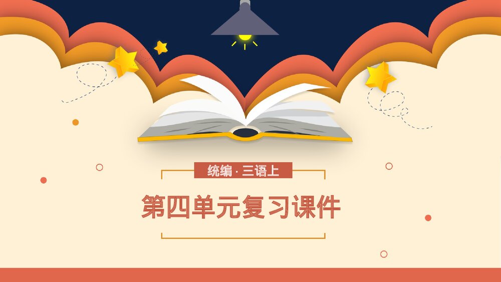 统编版三年级语文上册第四单元复习课件PPT下载1