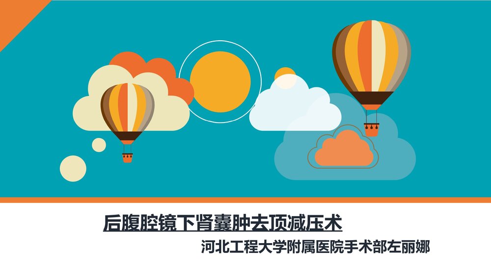 后腹腔镜下肾囊肿去顶减压术PPT课件下载(共33页·可编辑修改)1