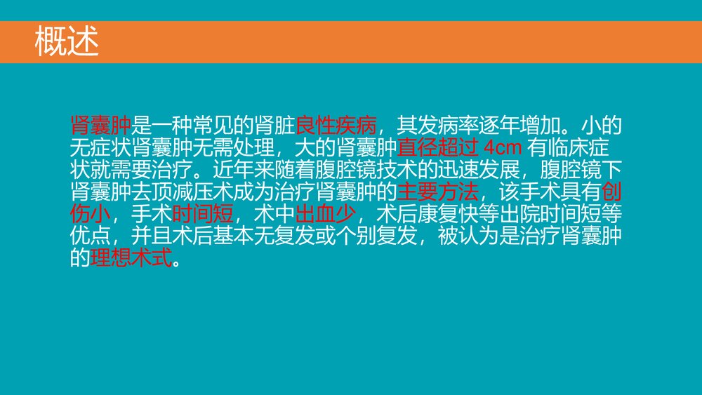 后腹腔镜下肾囊肿去顶减压术PPT课件下载(共33页·可编辑修改)3