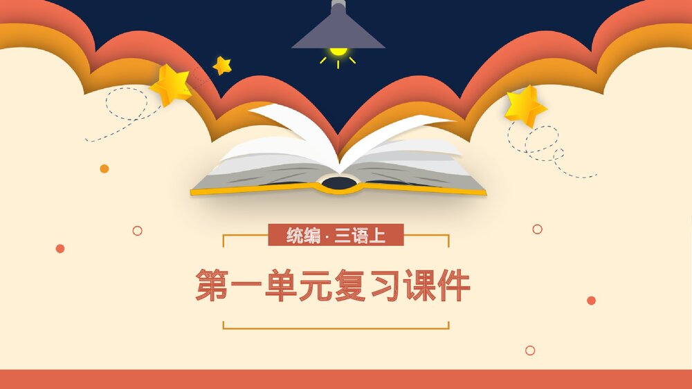 统编版三年级语文上册第一单元复习课件PPT下载1