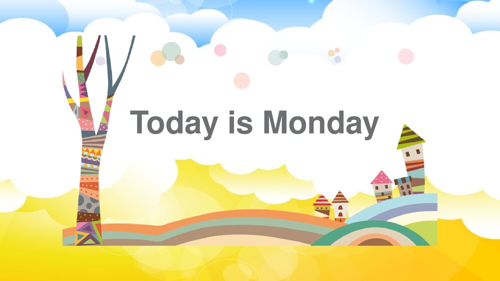 牛津深圳版二年级英语下册Today is Monday 绘本课件PPT下载1