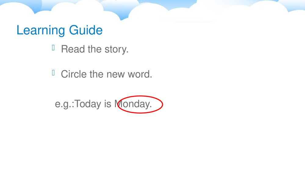 牛津深圳版二年级英语下册Today is Monday 绘本课件PPT下载8