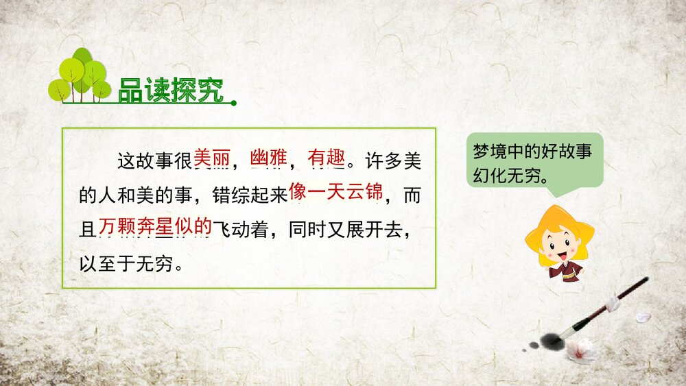 人教部编版2019学年小学语文六年级上册《好的故事-2》教学课件PPT写作2