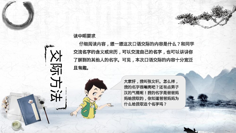 部编版三年级语文上册第四单元 口语交际：名字里的故事 教学课件PPT下载9