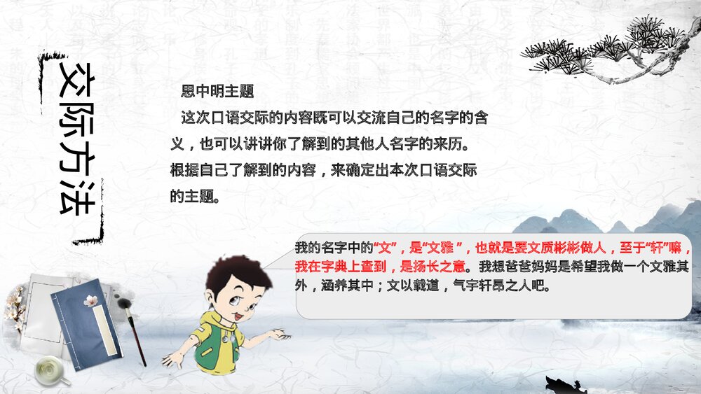 部编版三年级语文上册第四单元 口语交际：名字里的故事 教学课件PPT下载10