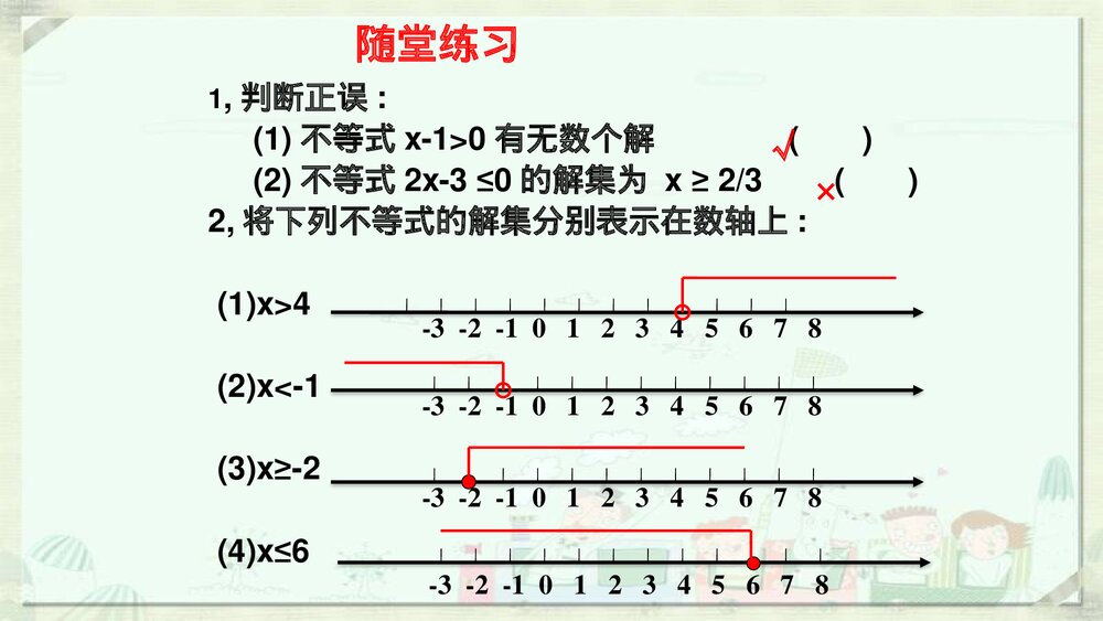 七年级初中数学《不等式的解集》参考课件PPT下载10