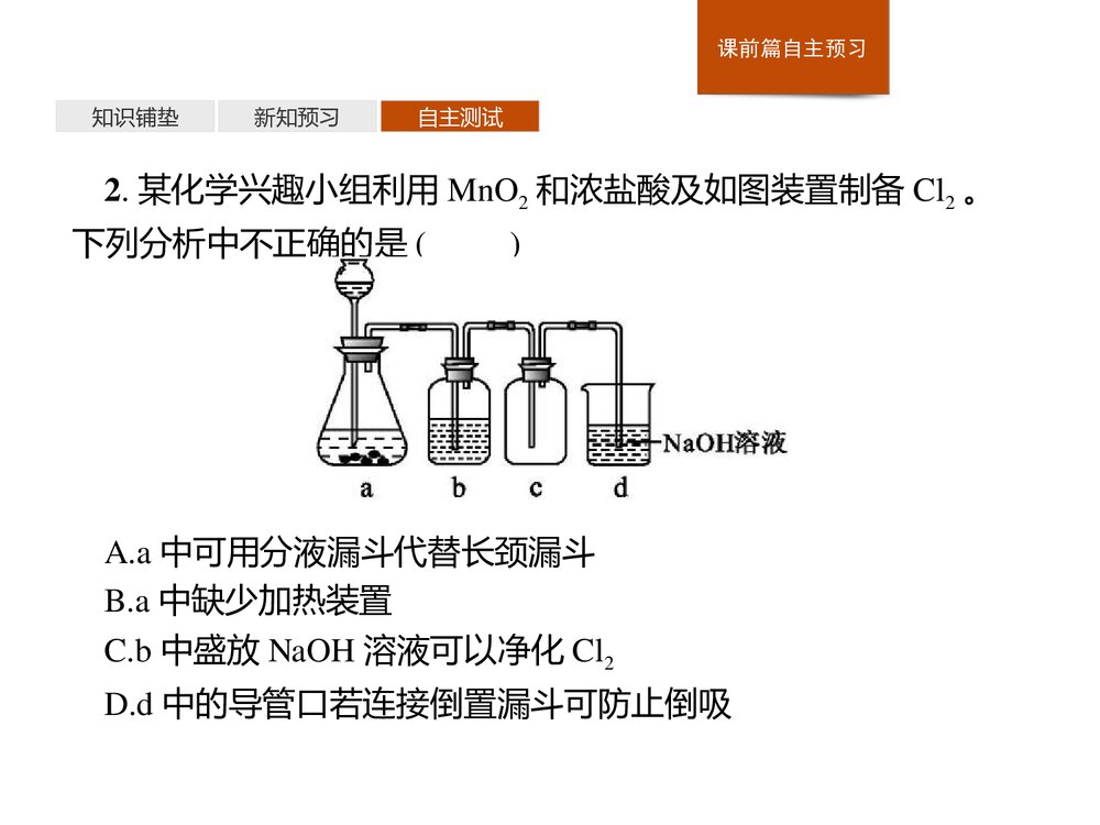 人教版高中化学必修一《氯气的实验室制法 氯离子的检验》教学PPT课件7