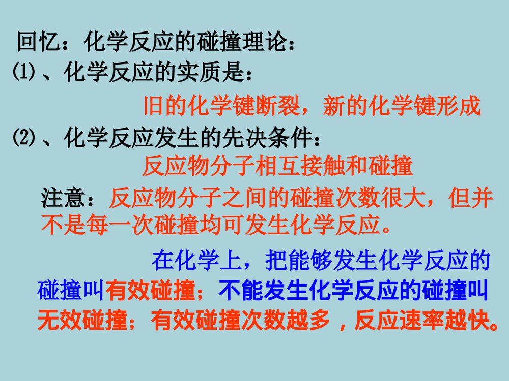 《第二节 影响化学反应速率的因素》高中化学PPT课件下载2