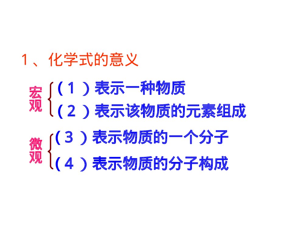 九年级上册化学·第四单元物质构成奥秘·课题四化学式与化合价课件PPT下载4
