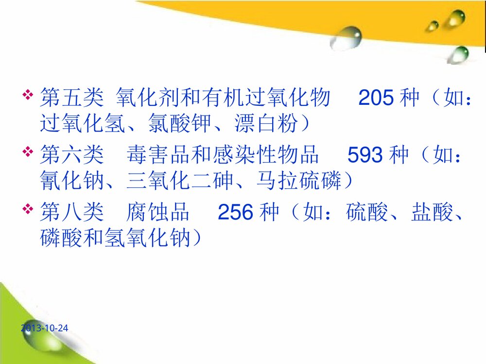 危险化学品培训教材PPT高中化学课件下载6