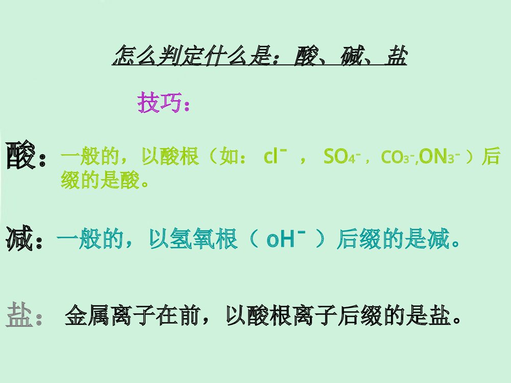 初中酸碱盐总复习PPT课件下载3