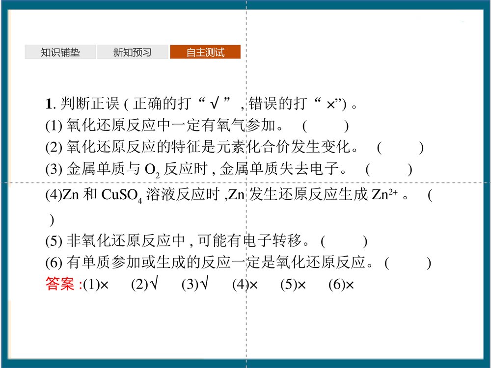 《氧化还原反应》元素与物质世界PPT课件(第1课时认识氧化还原反应)9