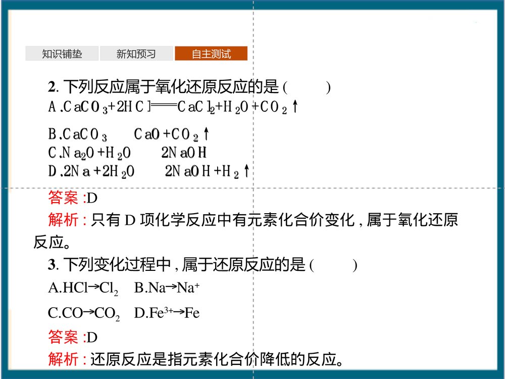 《氧化还原反应》元素与物质世界PPT课件(第1课时认识氧化还原反应)10