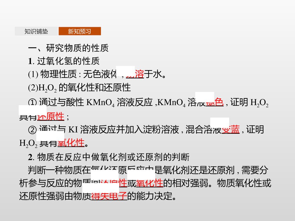 高中化学元素与物质世界PPT课件(第3课时氧化还原反应的应用)4