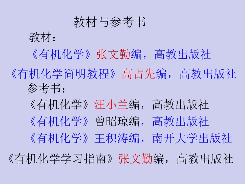 有机化学·第八章醇、酚、醚PPT课件（张文勤）1