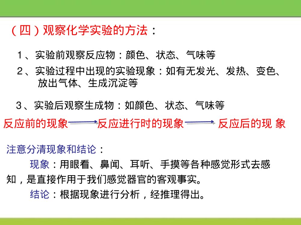 《物质的变化》第一章 大家都来学化学优质PPT课件下载9