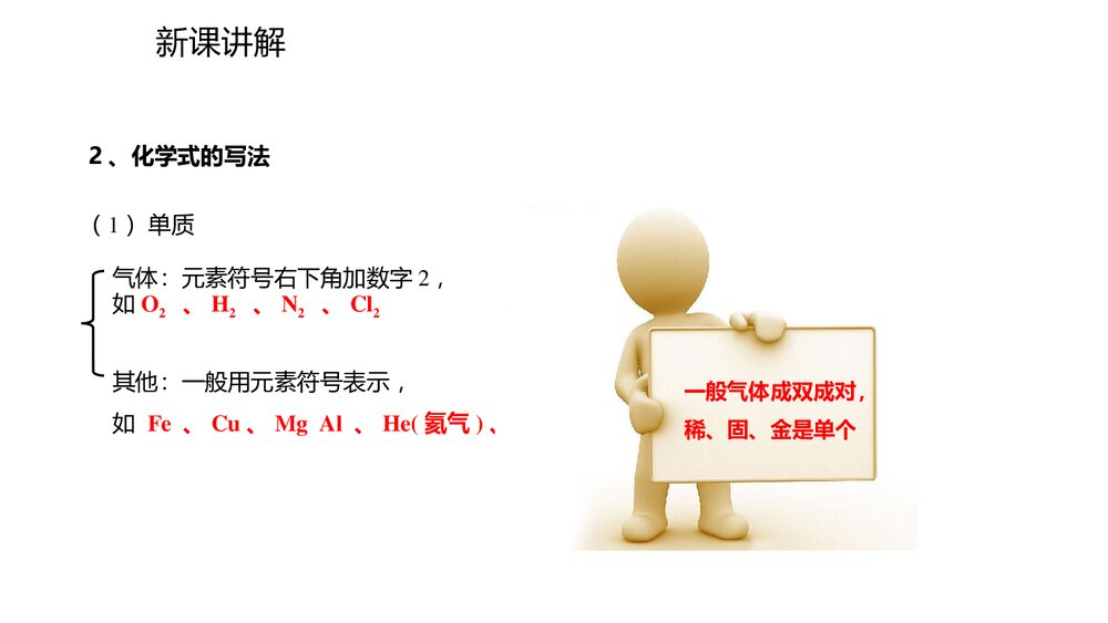 九年级化学人教版《课题4 化学式与化合价》第·课时PPT课件下载4