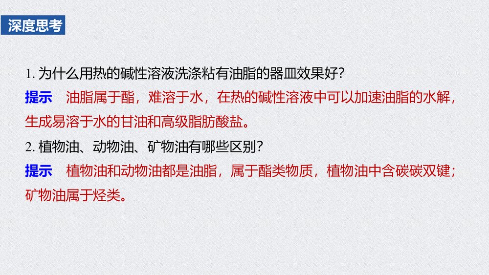 高中化学《基本营养物质》有机化合物PPT课时(第2课时油脂 奶油)10
