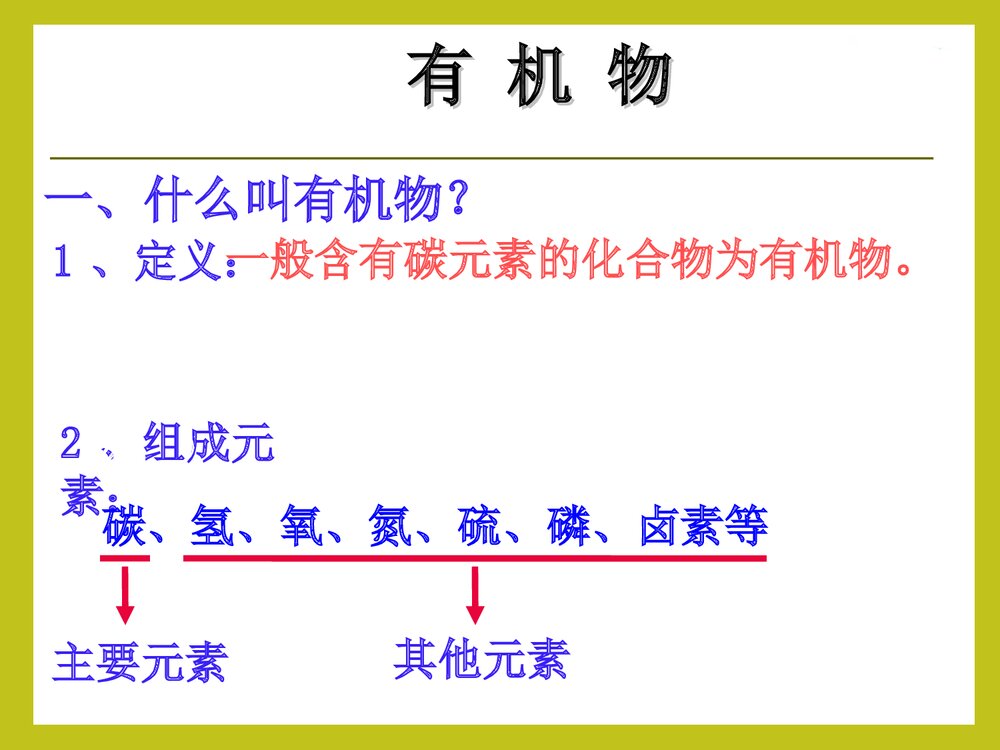 高一化学必修二《第三章 有机化合物 复习》PPT课件下载2