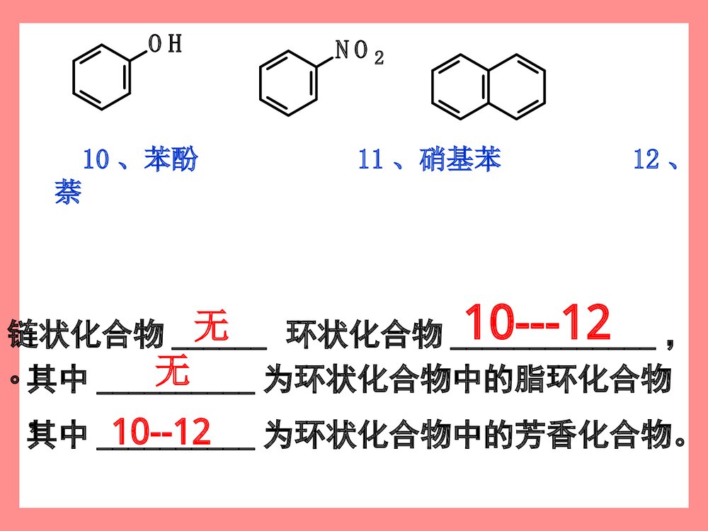 人教版高中化学选修五《认识有机化合物·有机化合物的分类》PPT课件7