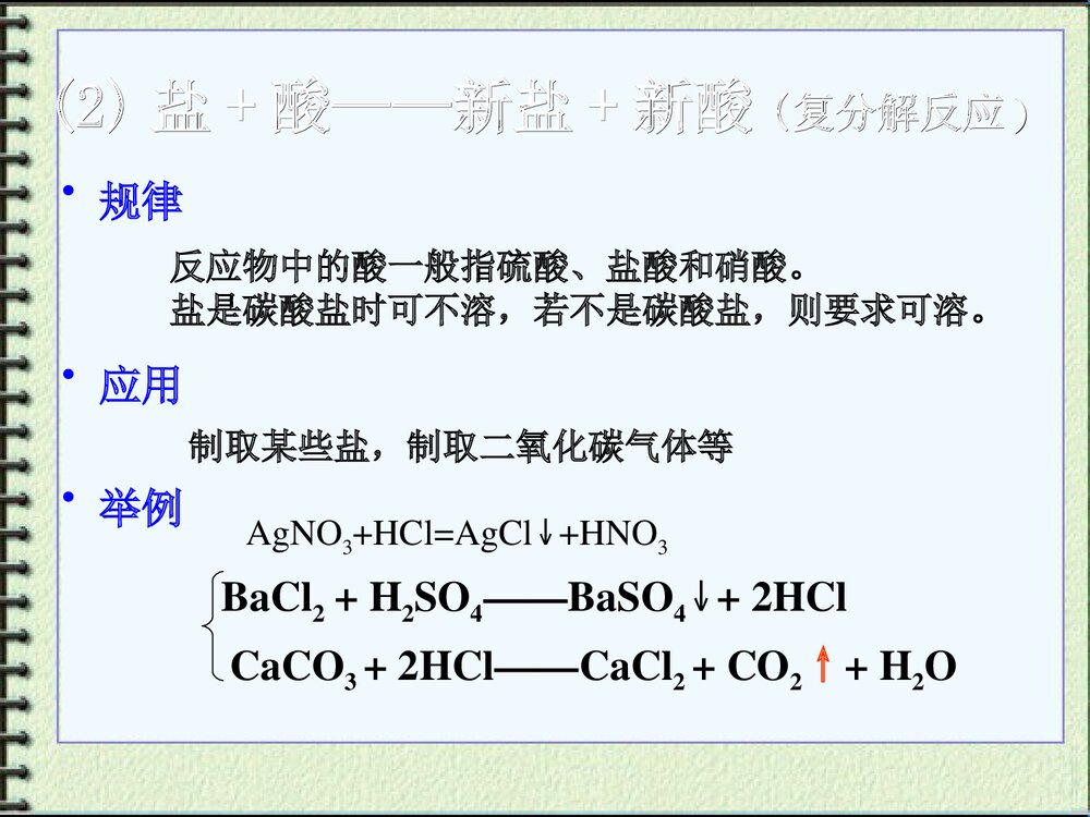 初中化学·盐的化学性质总结归纳PPT课件7