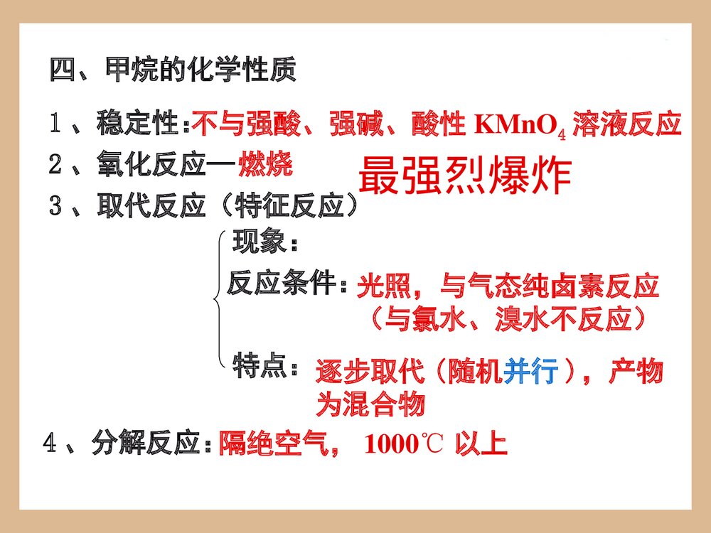 高中化学·甲烷知识点PPT课件下载7