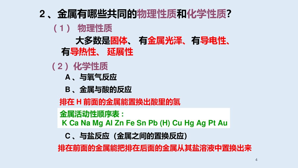 高一必修一化学《金属及其化合物》PPT课件4