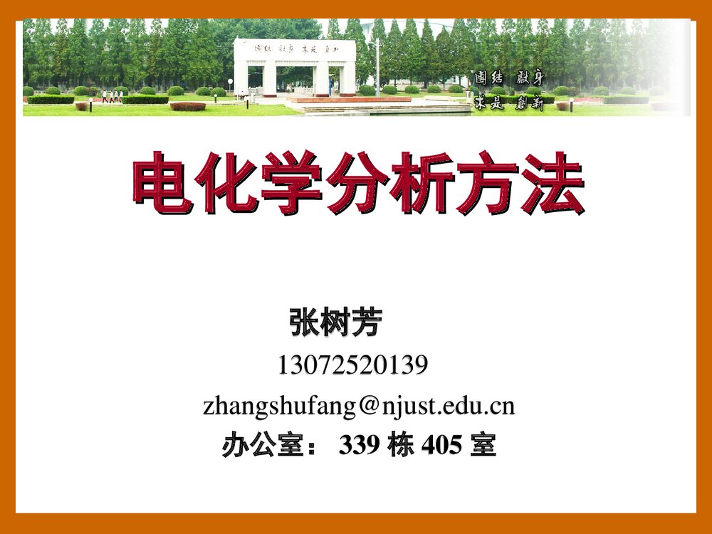 《电化学分析方法》PPT课件1