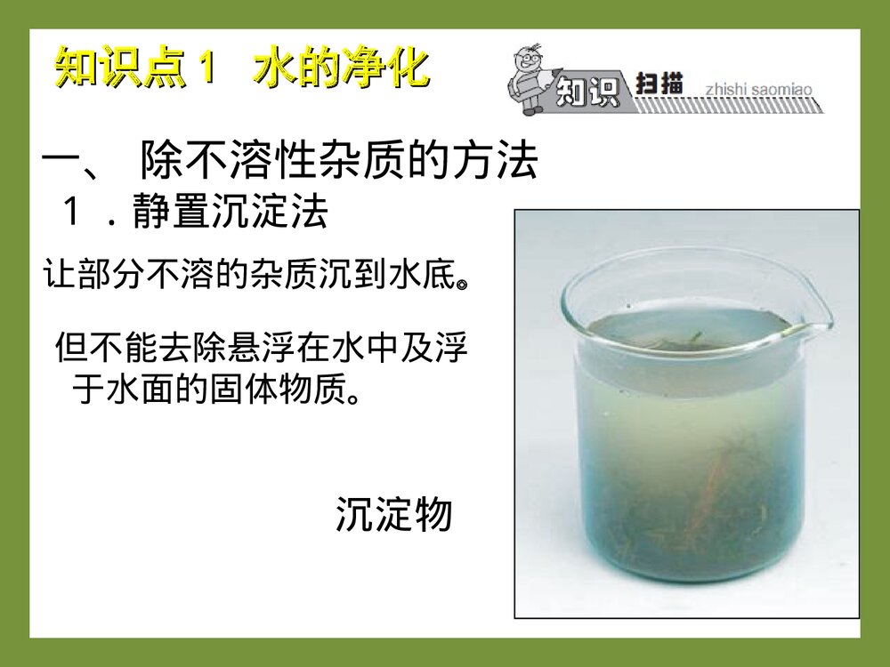 初中九年级上册化学水的净化PPT课件6