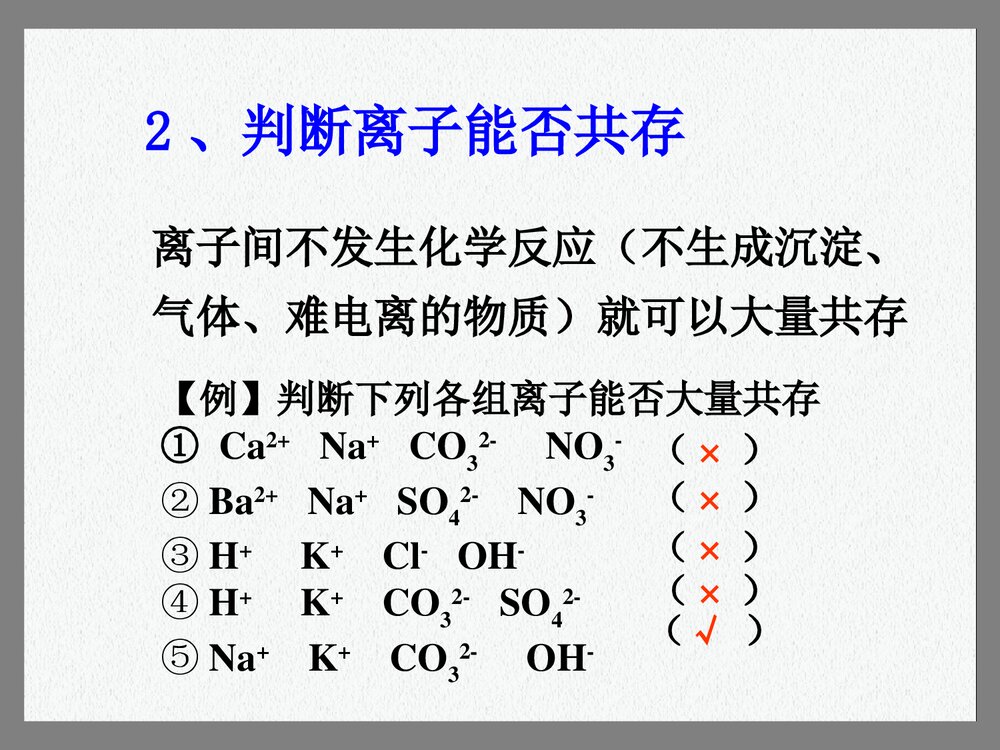 高一化学必修一方离子方程式PPT课件10