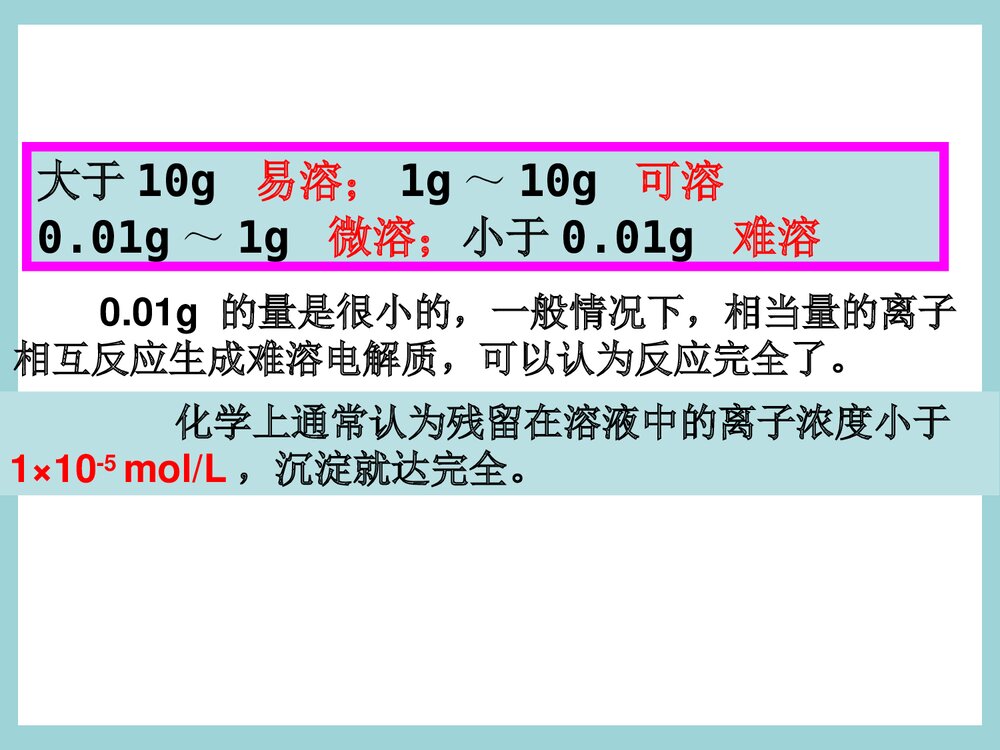 难溶电解质的溶解平衡(第4课时)高二化学PPT课件5