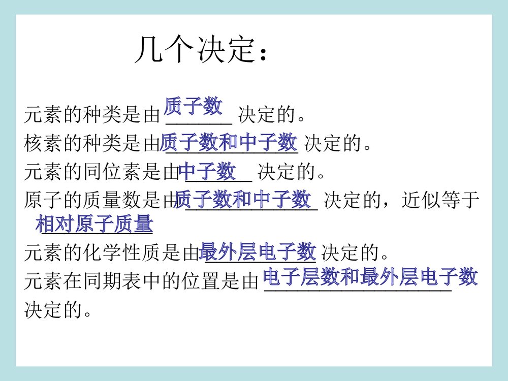 高中化学必修二《物质结构 元素周期律》单元复习PPT课件5