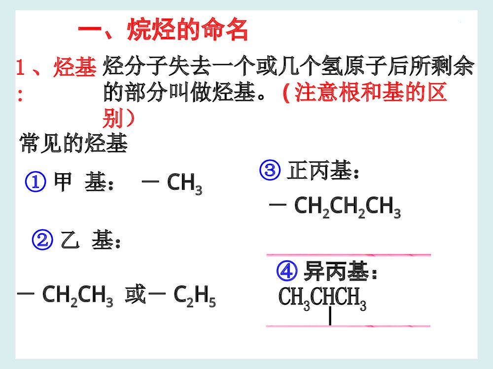 烷烃系统命名法PPT课件下载4