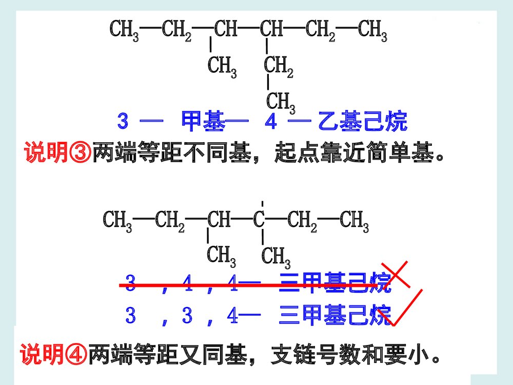 烷烃系统命名法PPT课件下载9