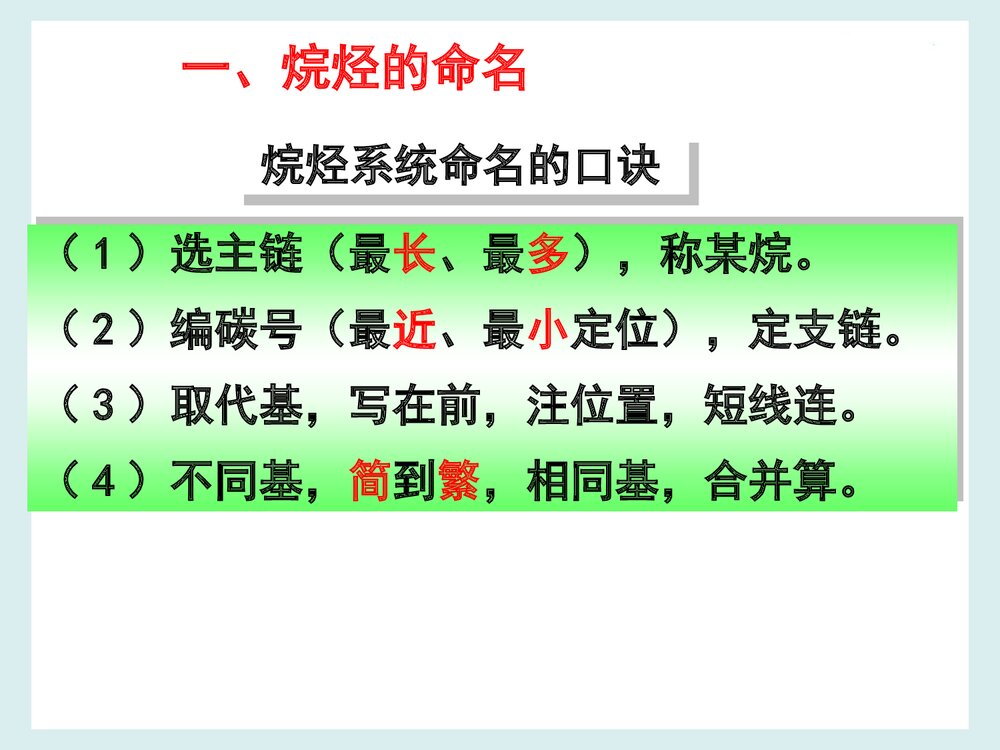 烷烃系统命名法PPT课件下载10