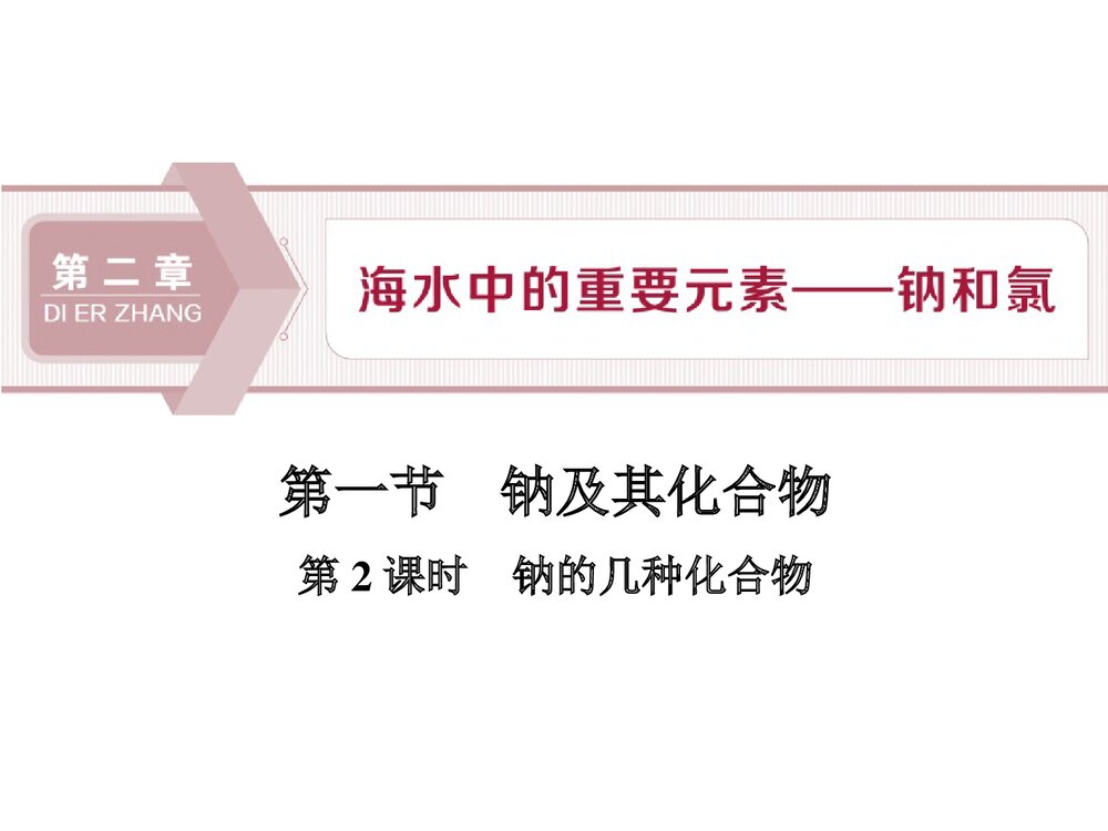 高中化学必修1第2章海水中的重要元素__钠和氯第1节钠及其化合物课件PPT下载1