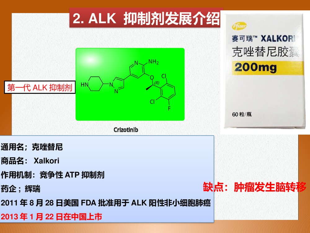 高等药物化学《ALK抑制剂与非小细胞肺癌药物》PPT课件4