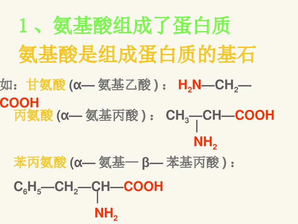 高中化学选修1《第一章 第三节 生命的基础·蛋白质》PPT课件下载5