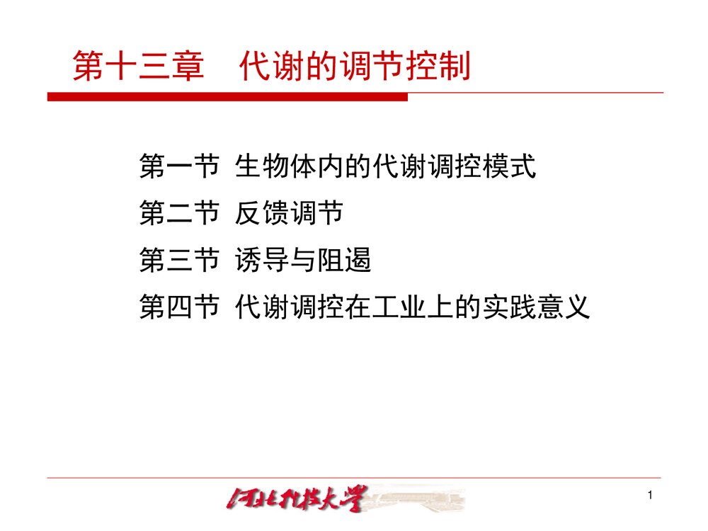 《生物化学 十三章 代谢的调节控制》PPT课件·王镜岩1