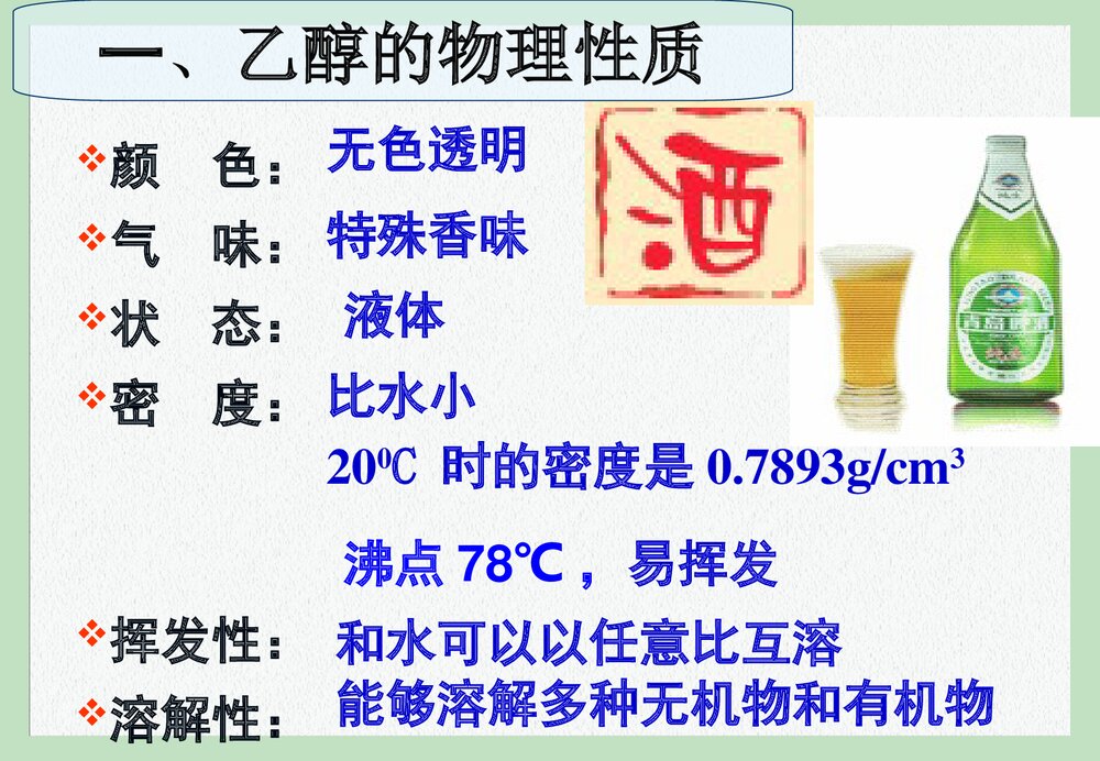 高一化学必修二苏教版《生活中常见的有机物---乙醇》PPT课件下载6